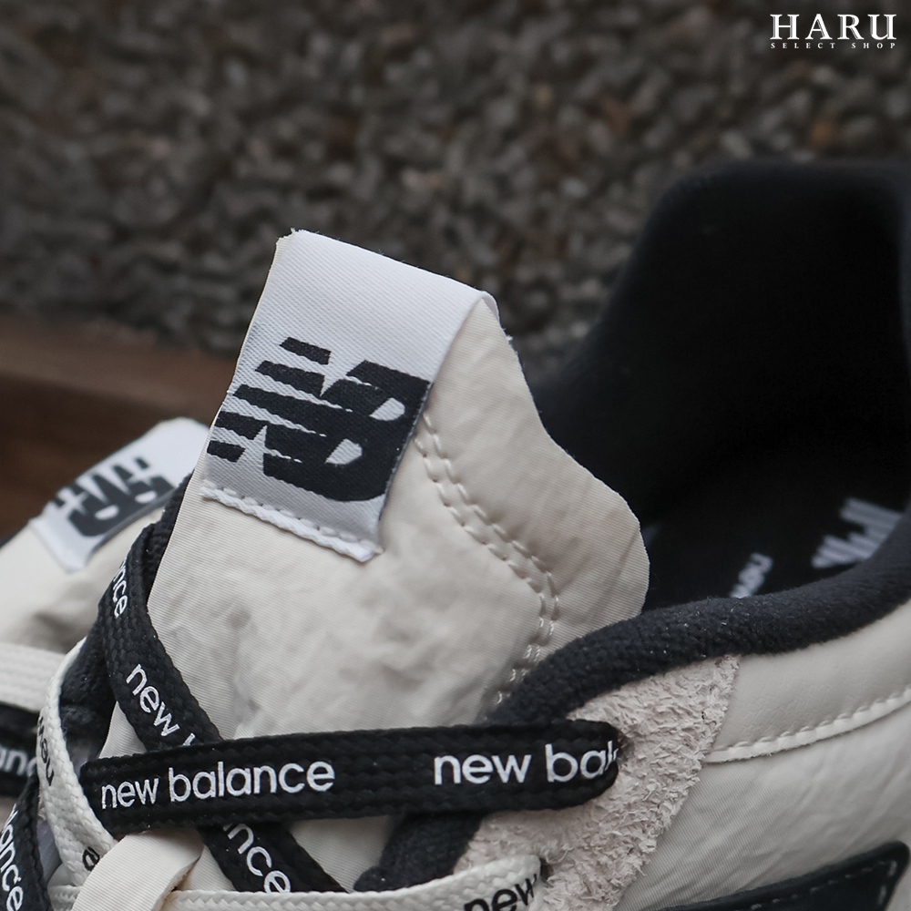 聯名款NIKO AND x NEW BALANCE RC42 米灰黑奶油異材質白黑雙鞋帶 聯名款NIKO AND x NEW BALANCE RC42 米灰黑奶油異材質白黑雙鞋帶