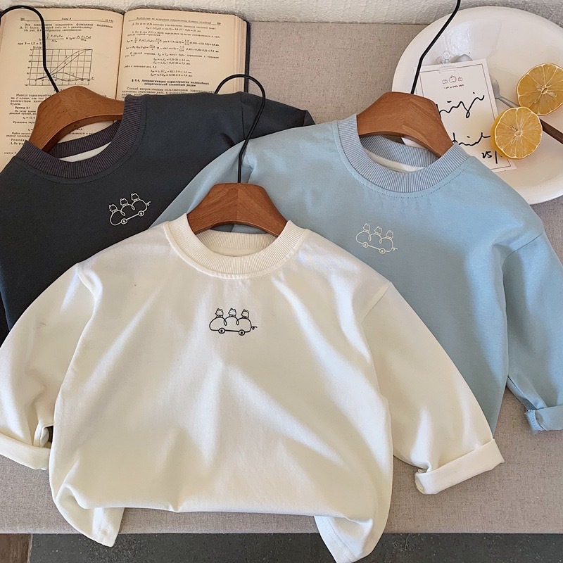 小熊車車後標籤休閒上衣