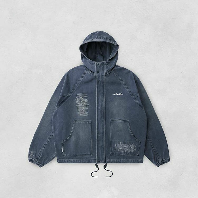 B-SIDE DAMAGE HOODED JACKET