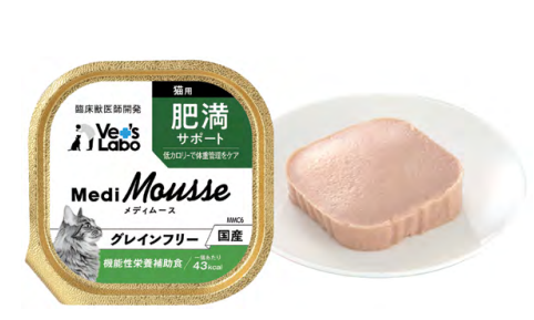 Vet's Labo - MediMousse 肥胖配方 功能性營養補充餐 (貓用) 95g*24罐