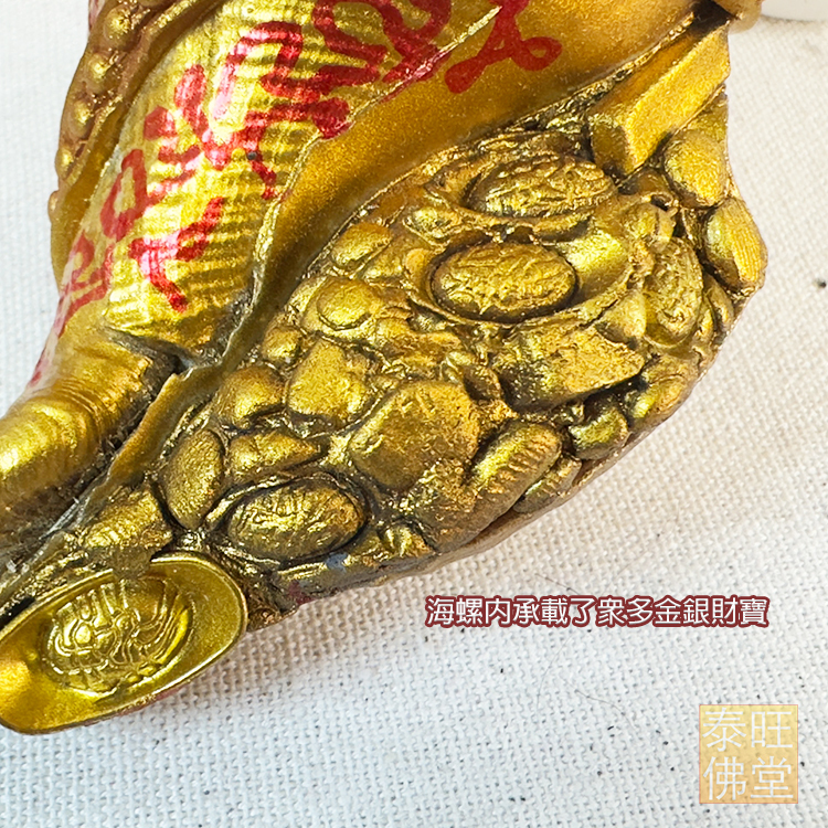 法螺貝 約40㎝ 木製歌口,新品 MH-471 法螺貝 約40㎝ 木製歌口,新品 MH-466