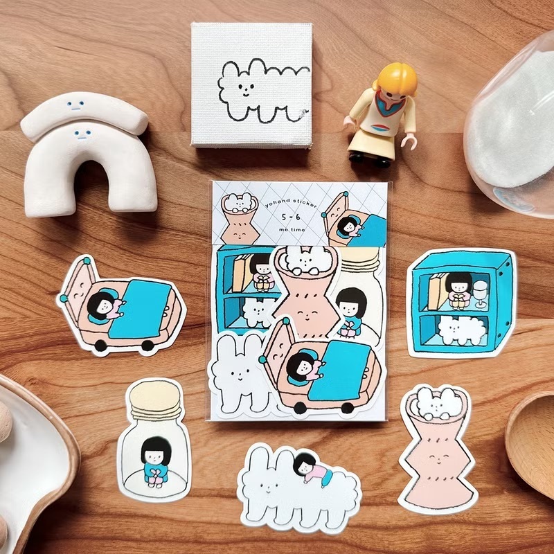 右手超人｜中貼紙｜5-6｜獨處