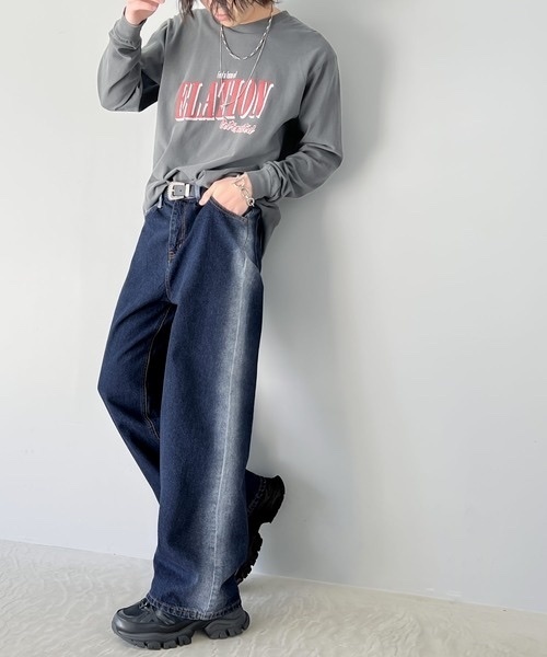 JaVa / 闊腳牛仔褲