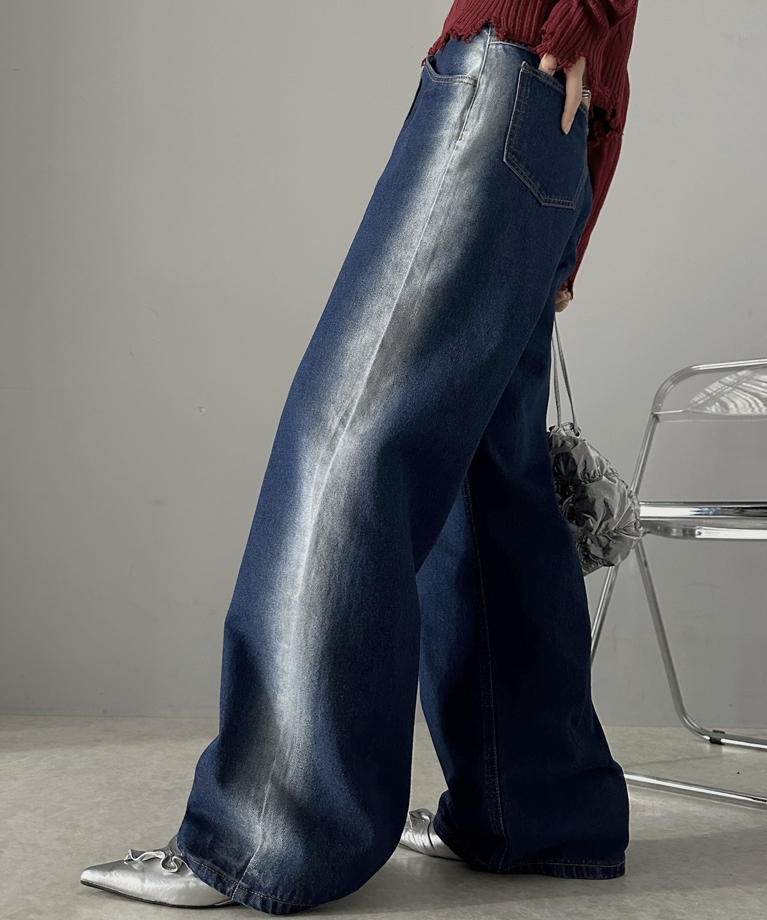 JaVa / 闊腳牛仔褲