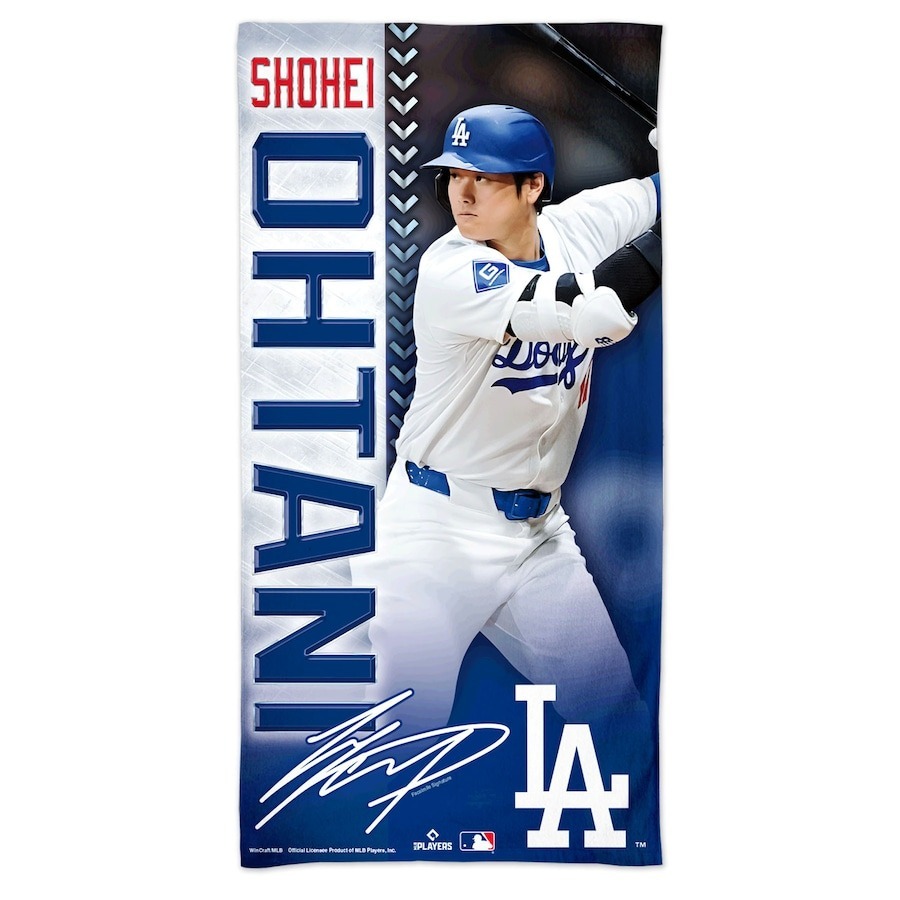 MLB毛巾 Shohei Ohtani 洛杉磯道奇 大谷翔平 人像毛巾 Wincraft Beach Towel 全新