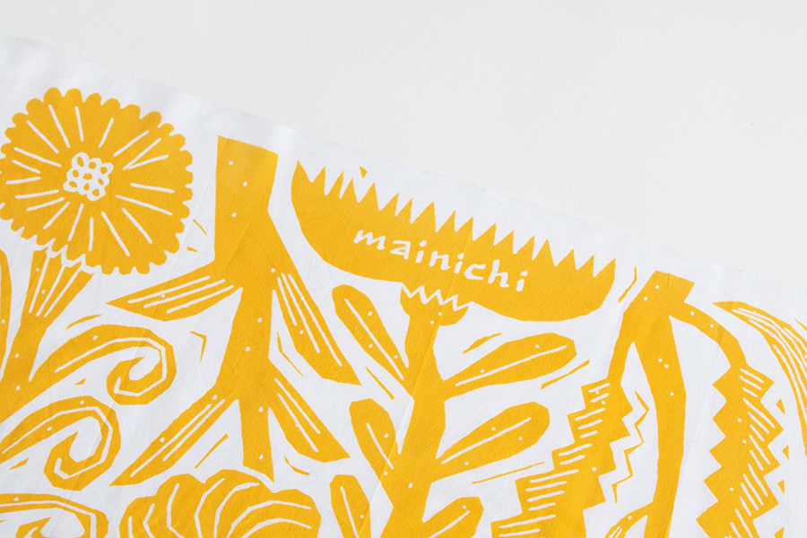 鹿兒島睦週邊 - 手拭巾・花・黃