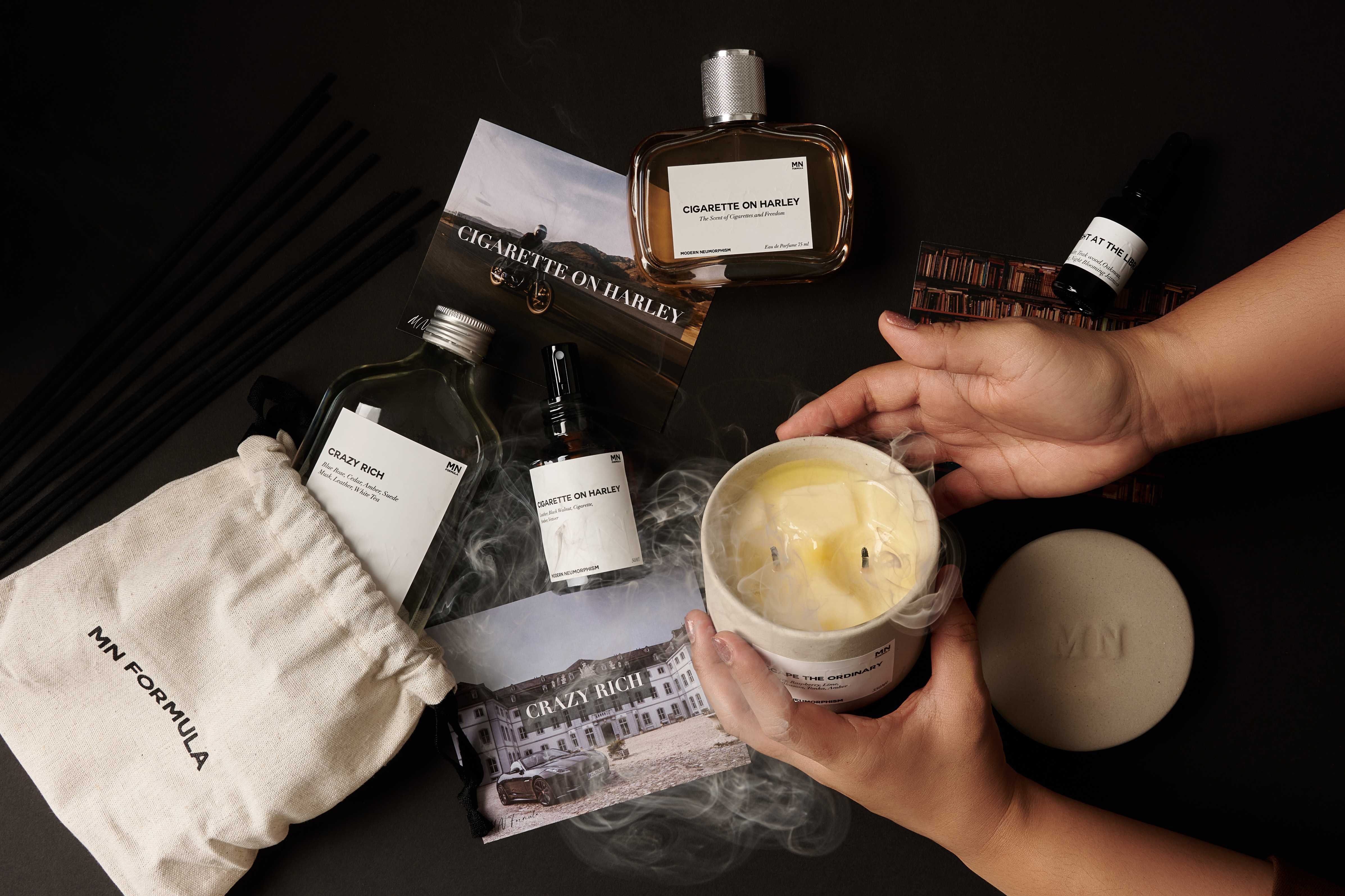 MN Formula  來到 MN Formula 的世界，在這裡氣味重新定義體驗。  是一個曼谷的知名香氛品牌，以其獨特而引人入勝的香水系列而聞名。這個品牌專注於創造出奢華、獨特且極富個性的香氛，旨在為人們帶來獨特的香氛體驗。