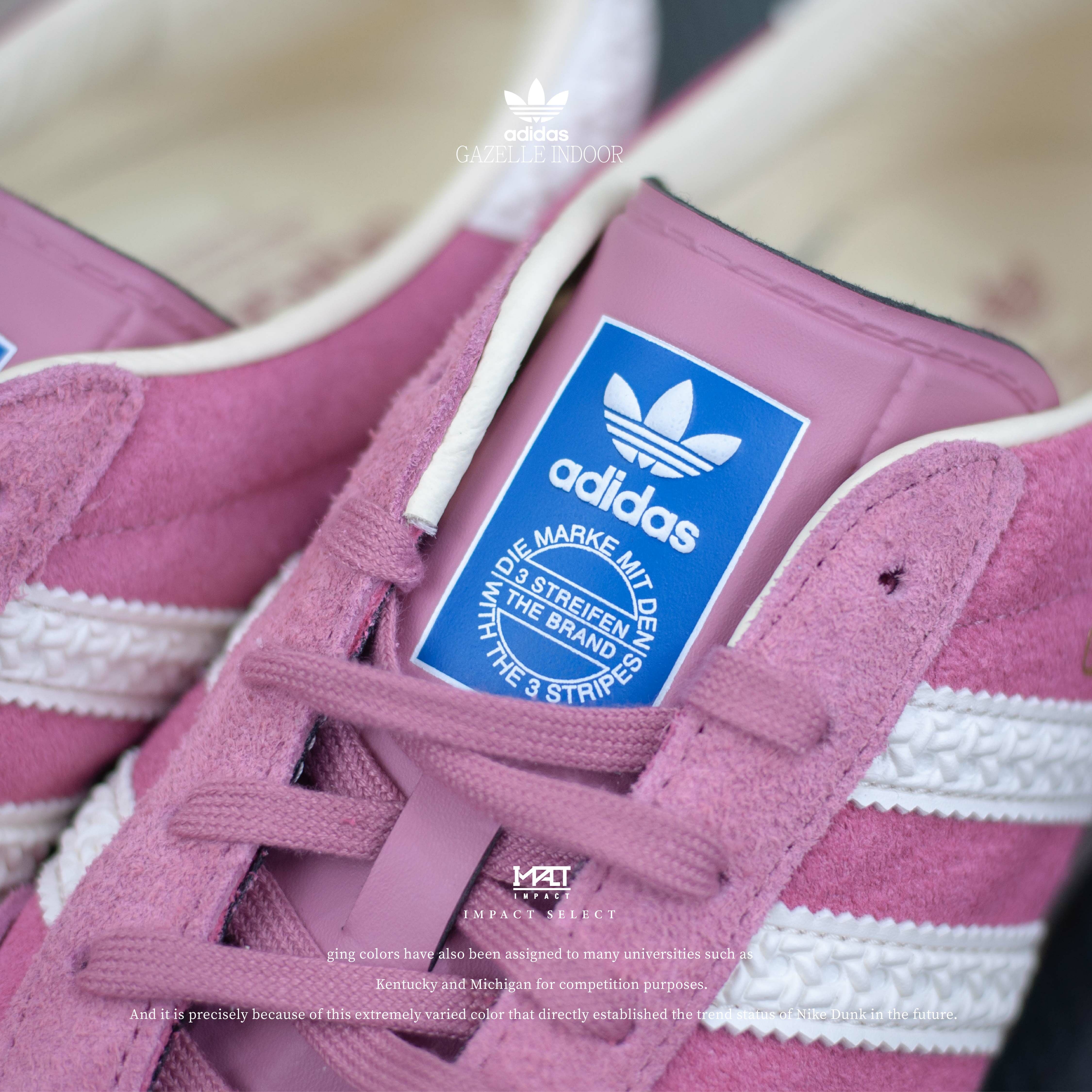 Adidas Gazelle Indoor 德訓鞋 滑板 復古 草莓粉 草莓熊 浮雕 IF1809