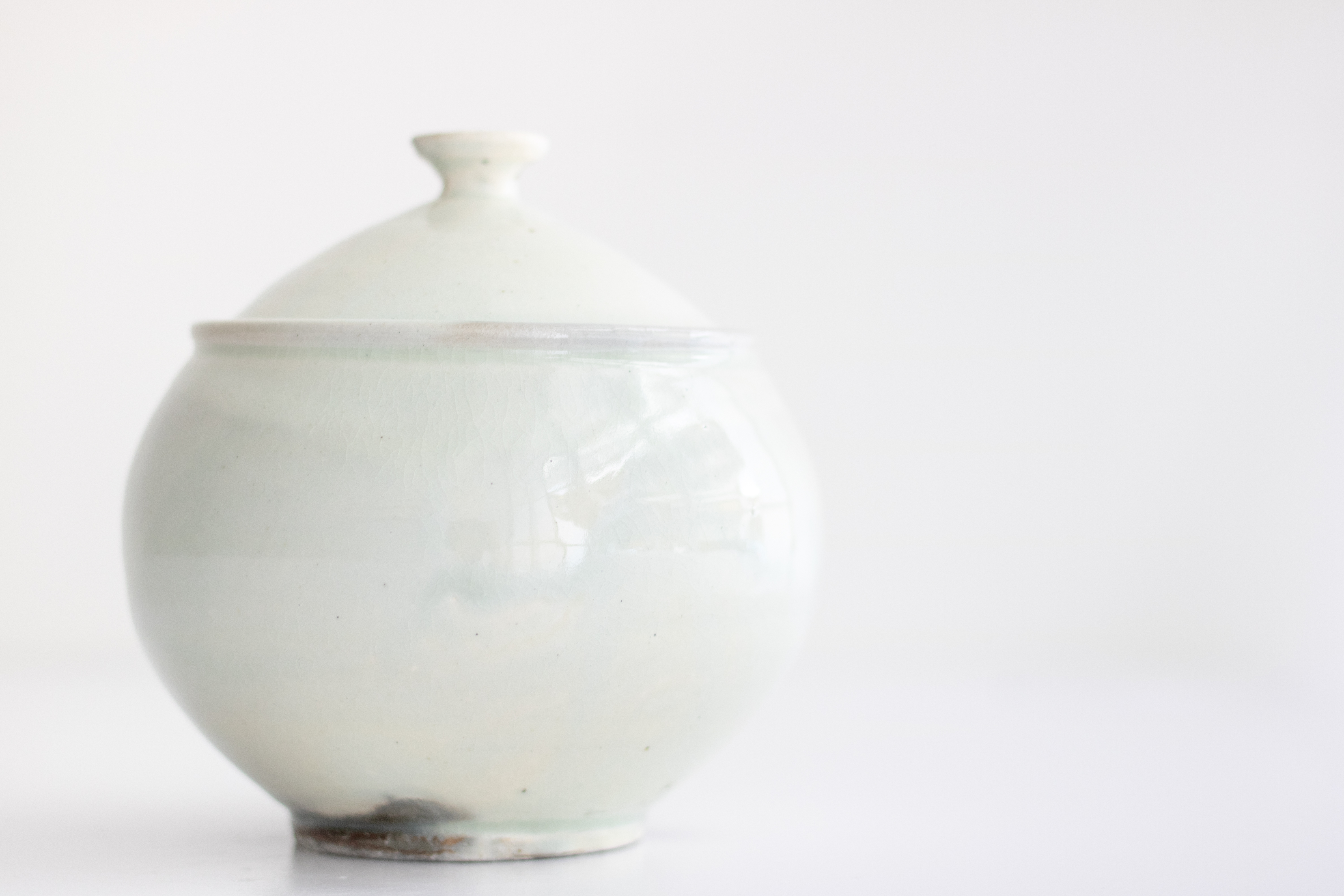 +g 古谷宣幸-粉引蓋物 B