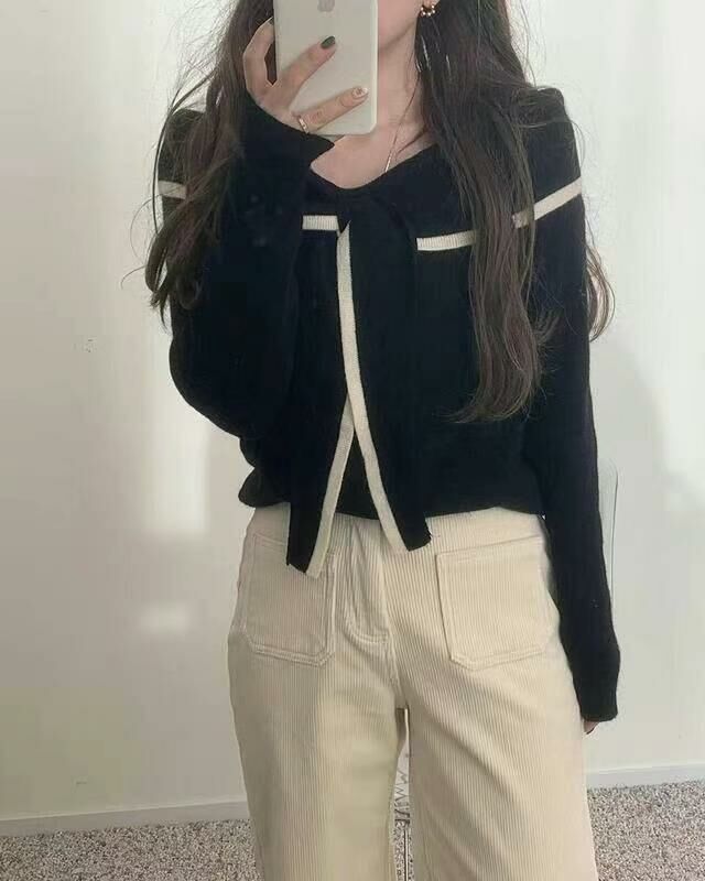 bow off shoulder knit