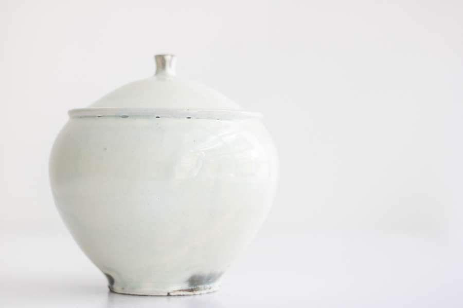 +g 古谷宣幸-粉引蓋物 C