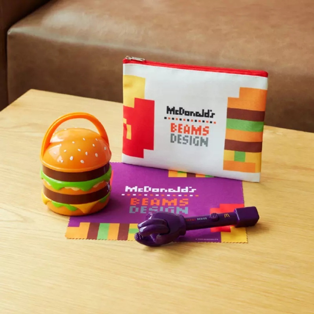 2025SS McDonald's Japan BEAMS DESIGN 麥當勞 聯名 超限量 新年 福袋 漢堡燈 薯條夾 手帕 方巾 現貨