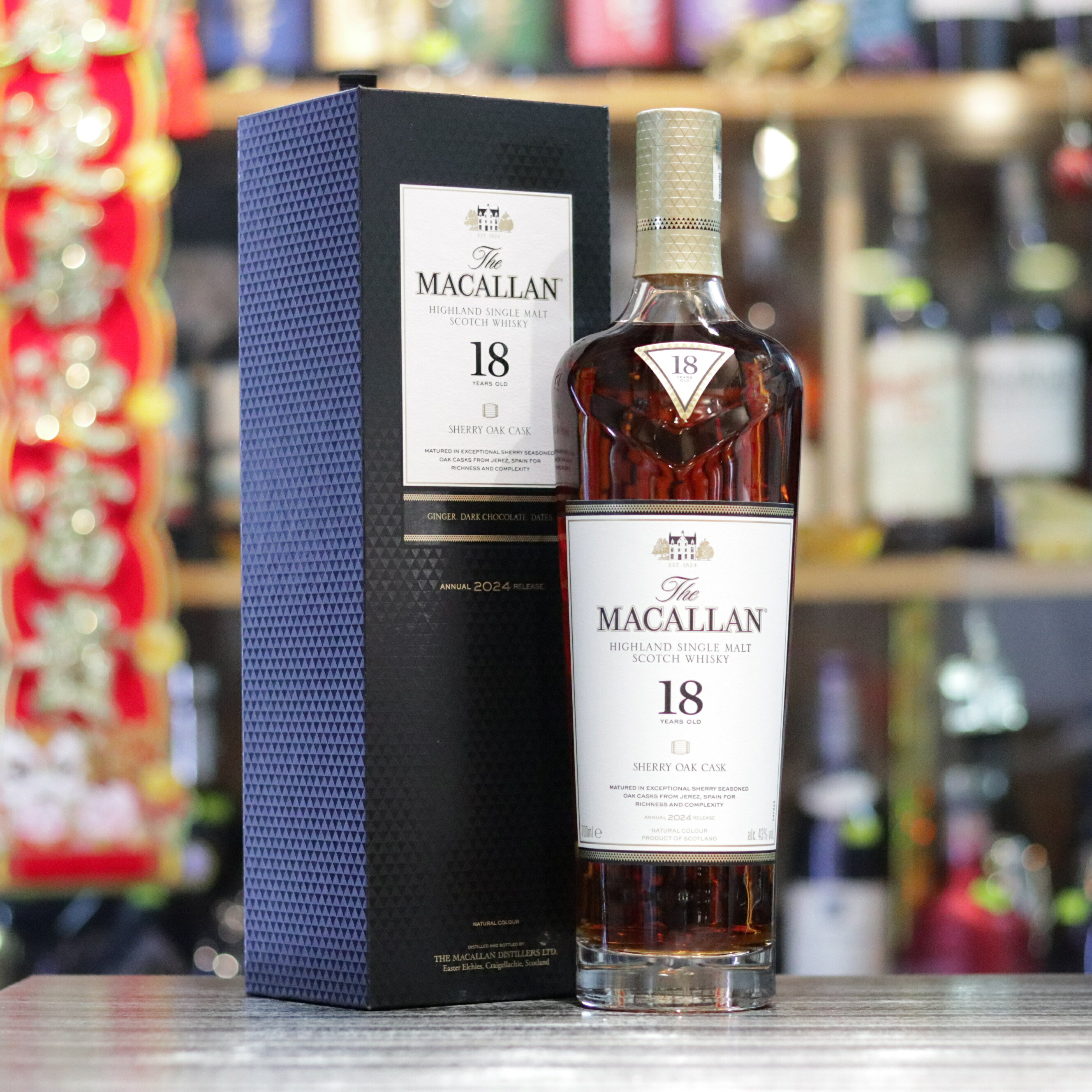 Macallan 18YO Sherry Oak (Bottled 2024) - 70cl/43%