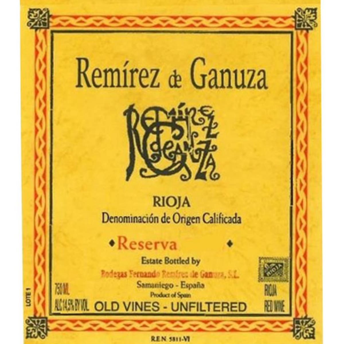 Remírez de Ganuza Rioja Reserva 2007 (RP95)