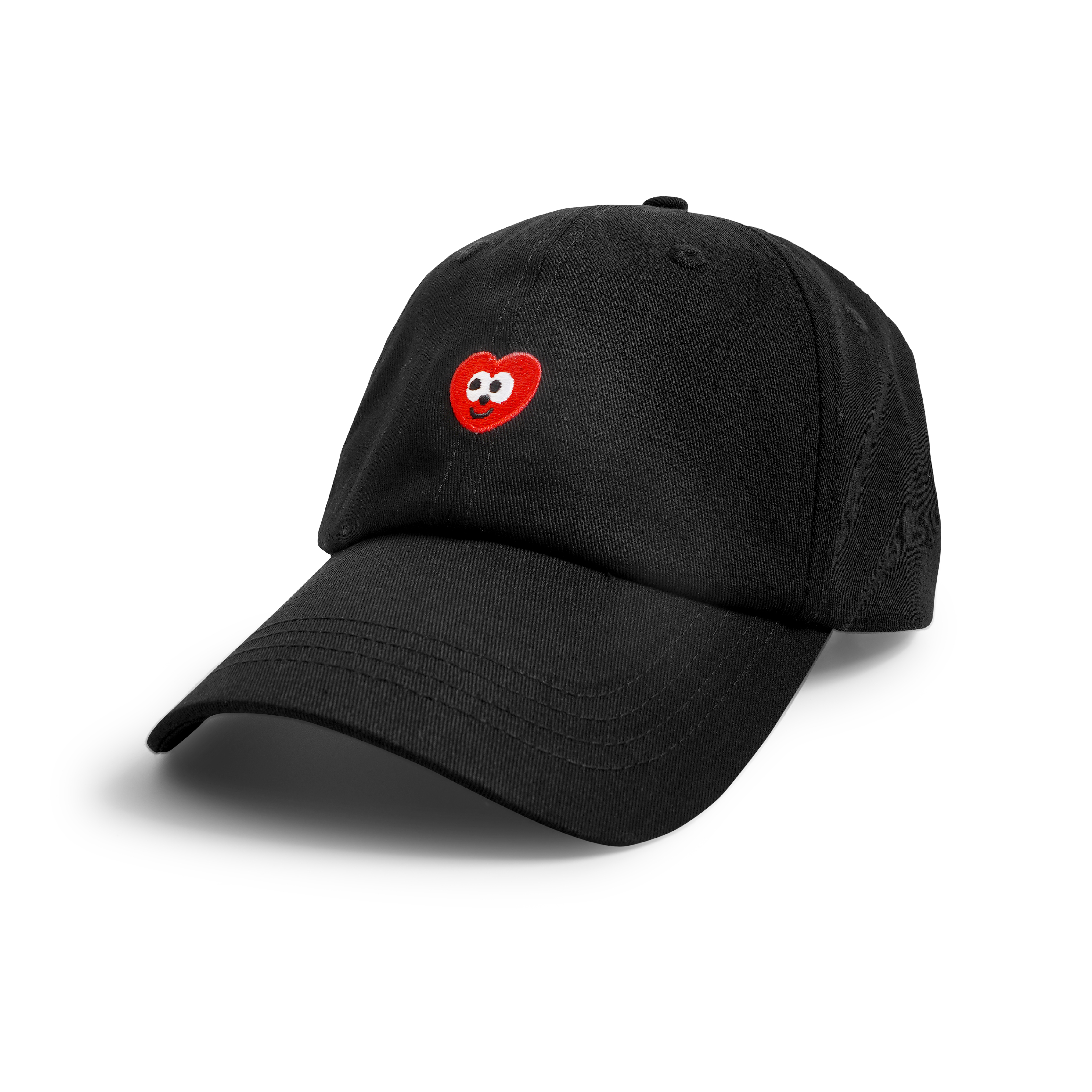 SLOOWDAY HEART 6 PANEL CAP SYCC002 BLACK/RED
