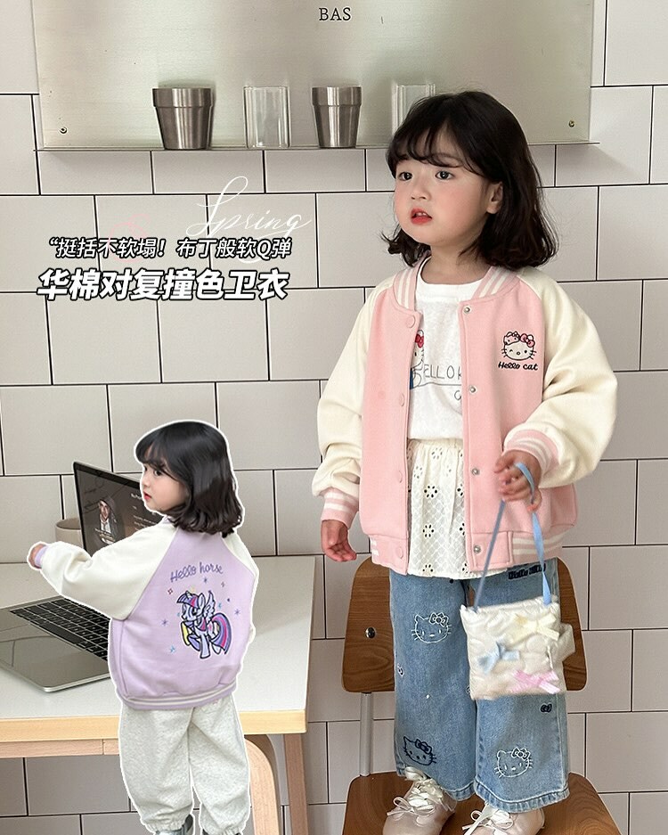 貓咪小馬棒球外套