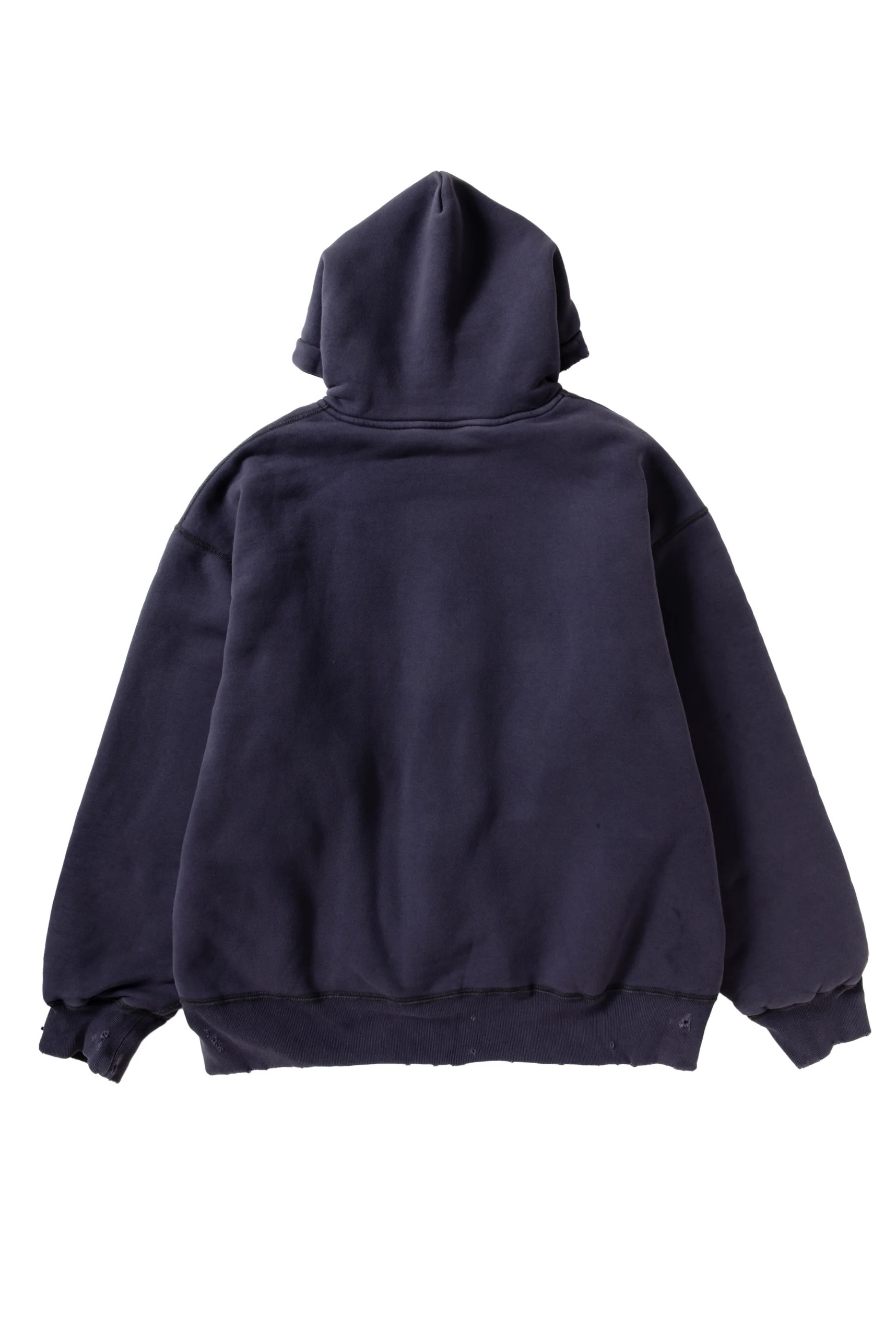 NEXUSVII. DAMAGED W-FACE HOODIE (2COL)