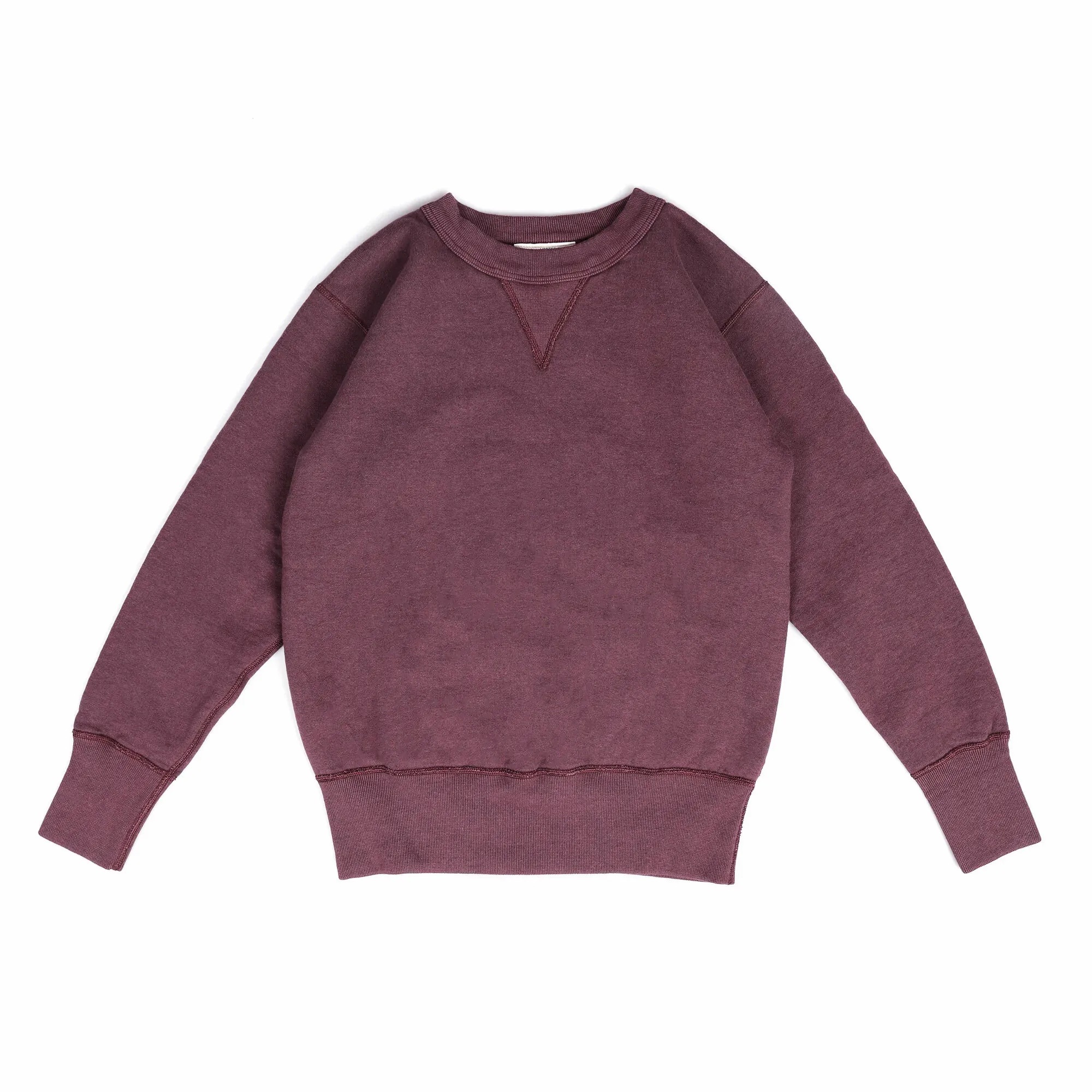 TWO MOONS - No.92022 V Gusset Set In Sleeve Sweatshirt (MAROON)