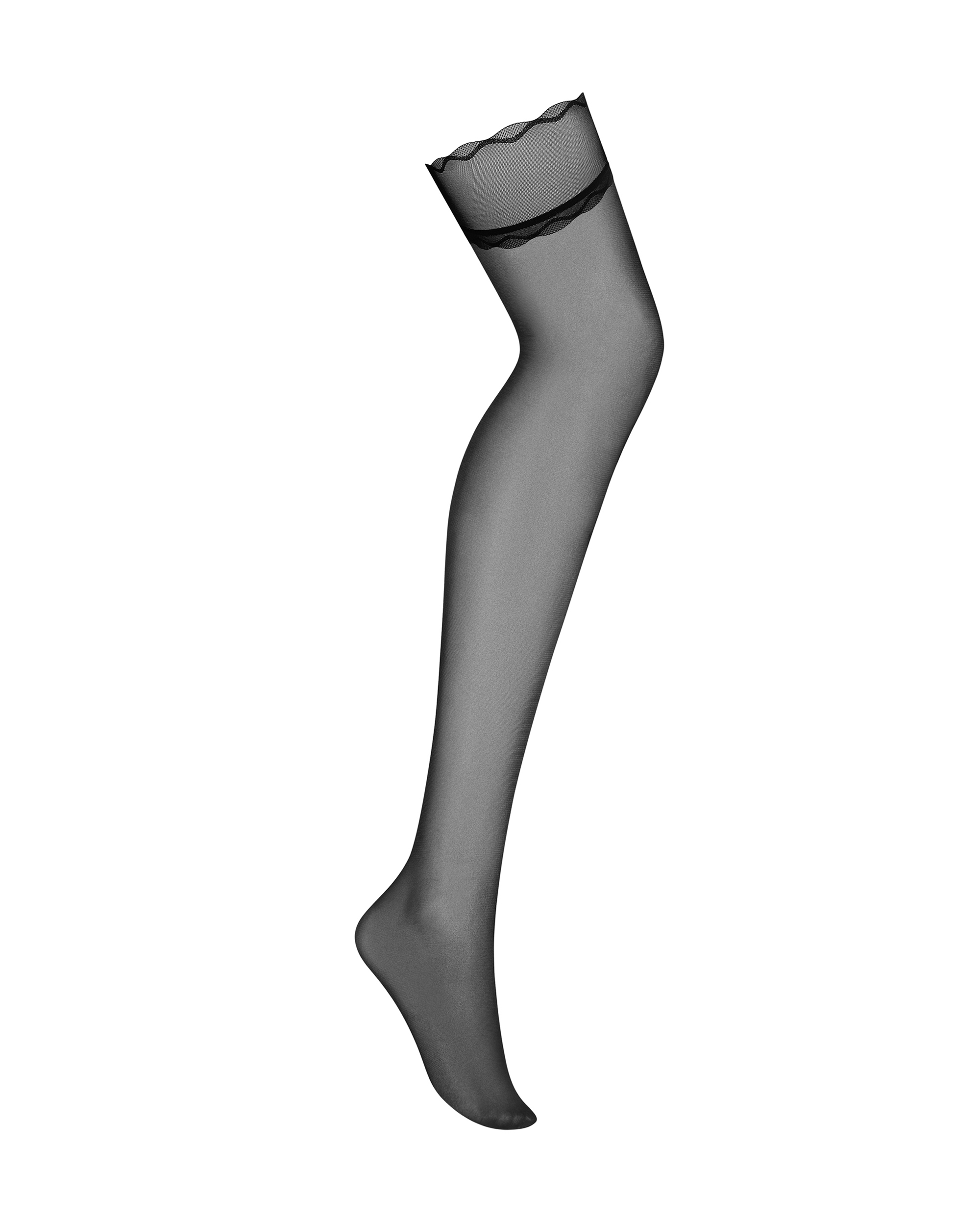 Obsessive - Stelisa 波浪暗紋半截絲襪 - S/M/L/XL