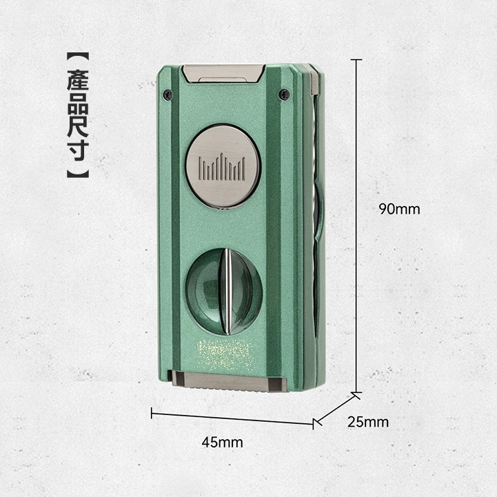 【魯賓斯基】藍焰防風雙直沖、自帶雪茄多工具、充氣式雪茄打火機