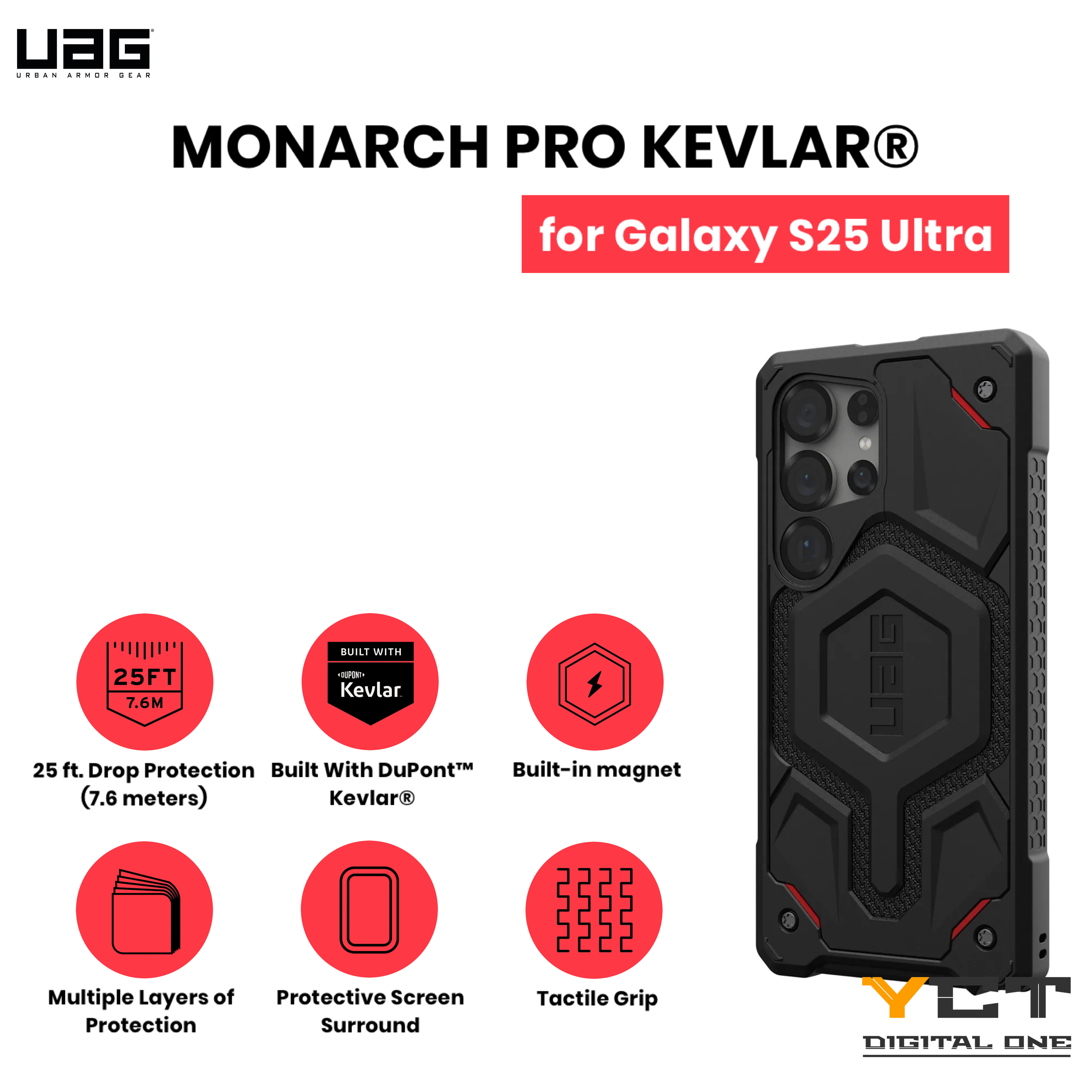 UAG Monarch Pro Kevlar® Galaxy S25 Ultra 手機保護殼