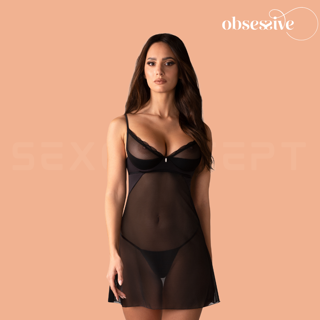 Obsessive - Stelisa chemise & thong - S/M/L/XL/XXL/XXXL