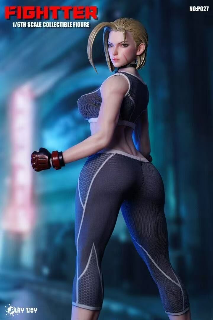 PLAY TOY 1/6 Street Fighter Cammy 女特務 藍蜂可動人偶