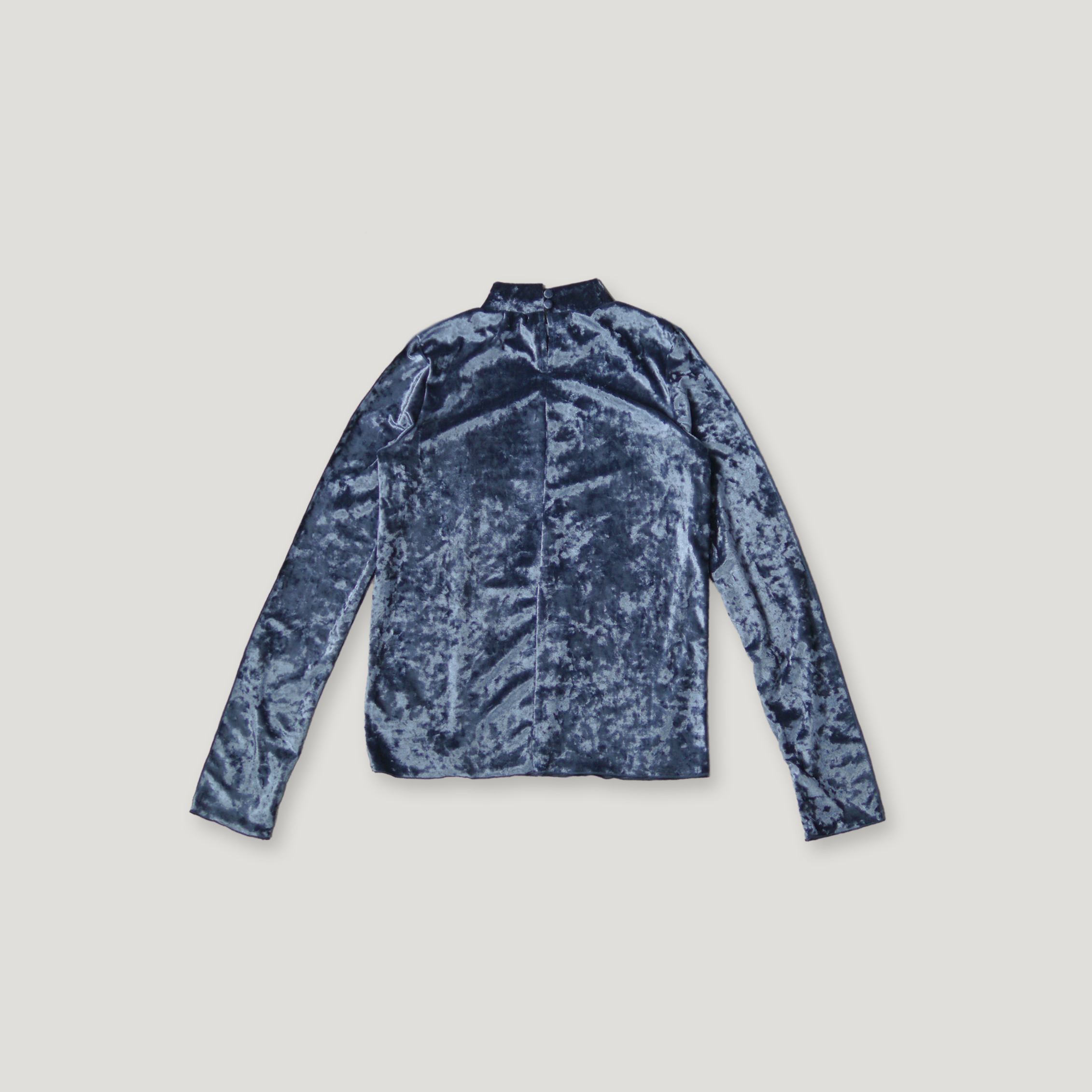 J.P.L. 微高領指孔鹽之花絲絨上衣 ╭ 3色 ╮