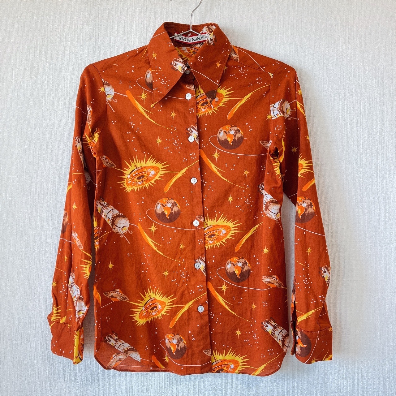 橙啡色星球大戰綿質上衣