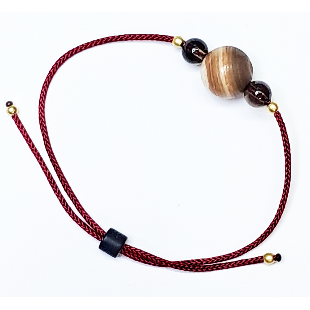 龍宮舍利12mm&茶晶 中國結手鍊【十方】154268