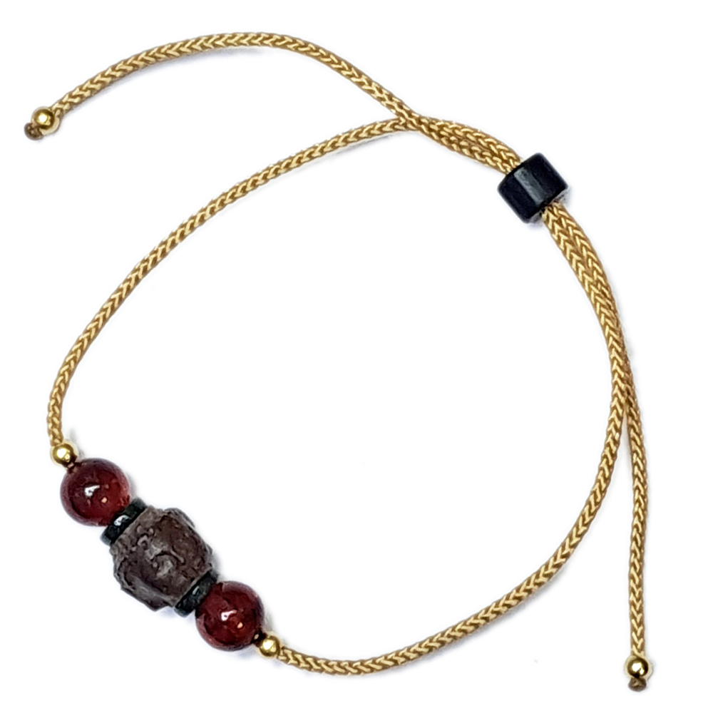 金絲琥珀&佛首{沉木} 中國結手鍊【十方】154278