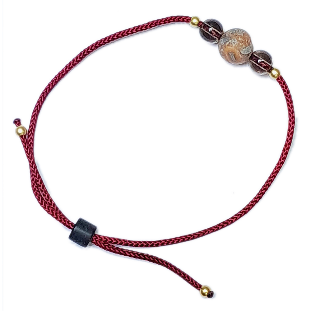 龍宮舍利8mm&茶晶 中國結手鍊【十方】154264