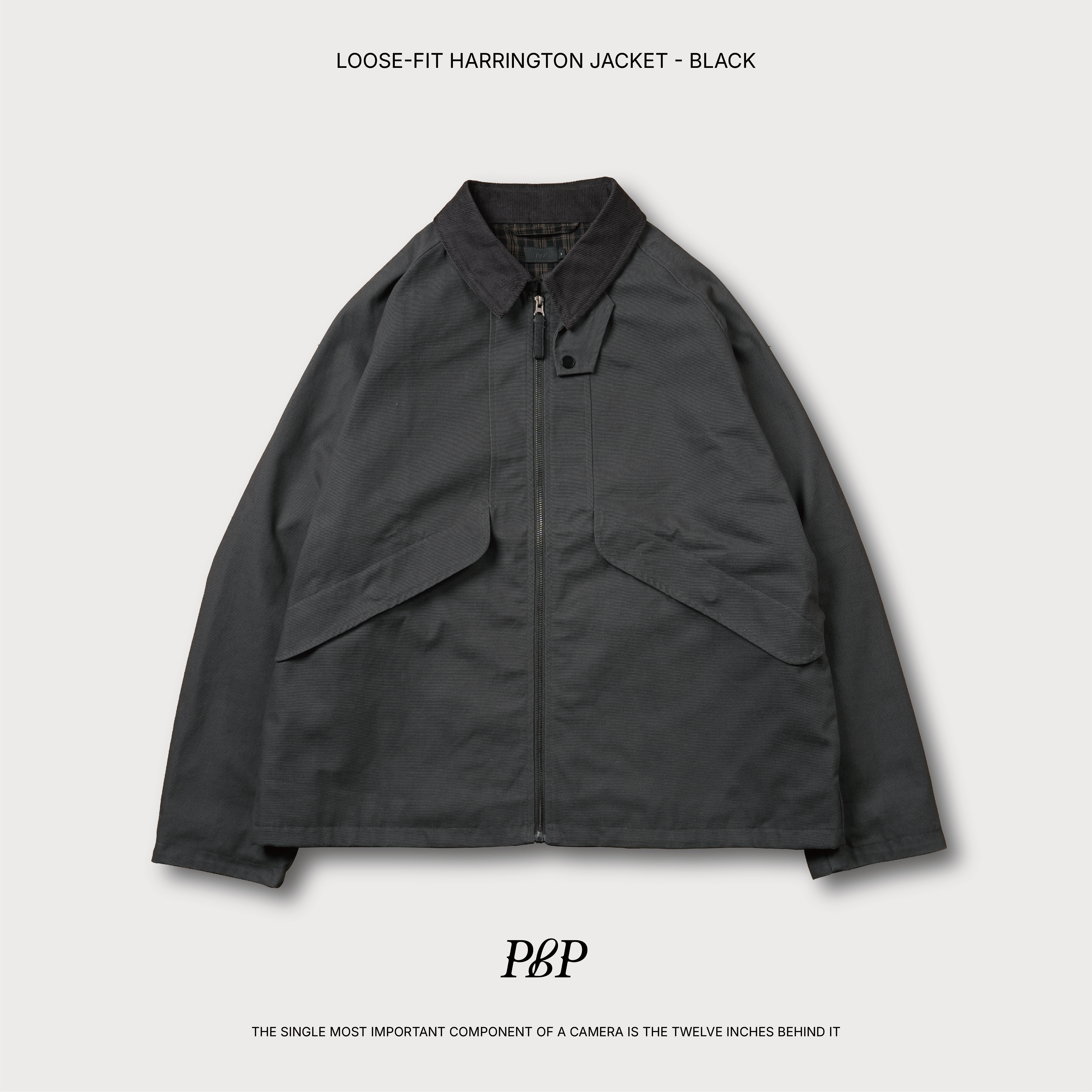 P.B.P Loose-Fit Harrington Jacket