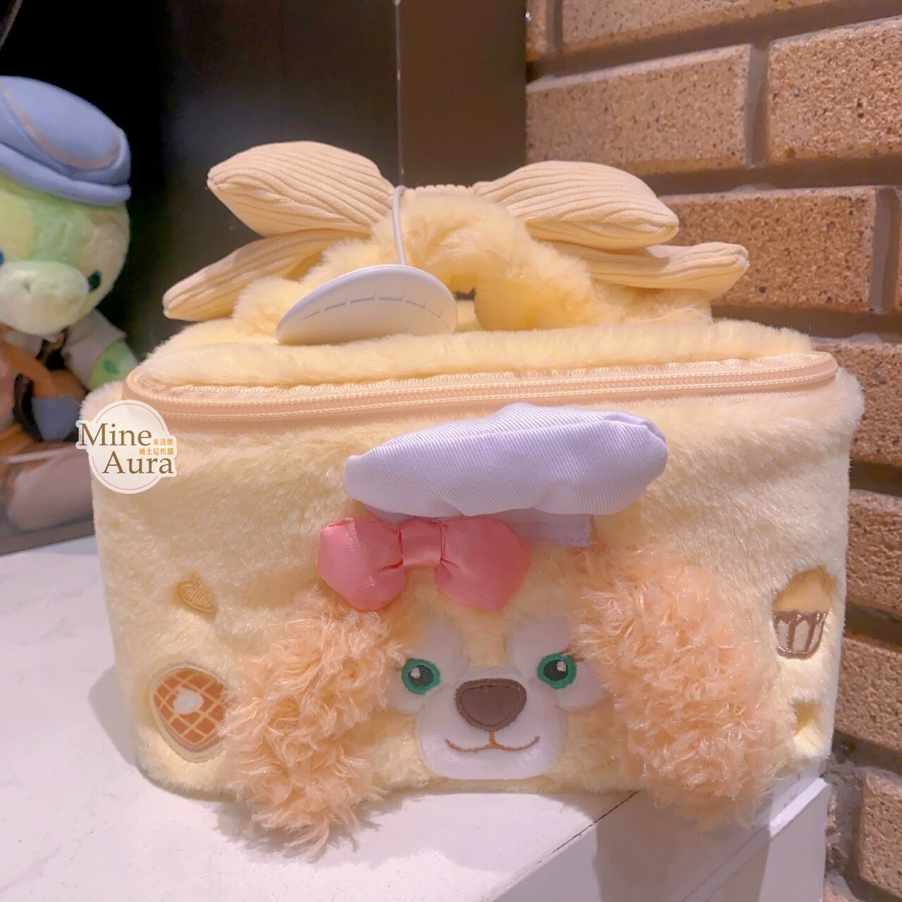 (限時特價) 可琦安 餅乾 CookieAnn 絨毛造型 手提收納包 化妝包 -上海迪士尼樂園