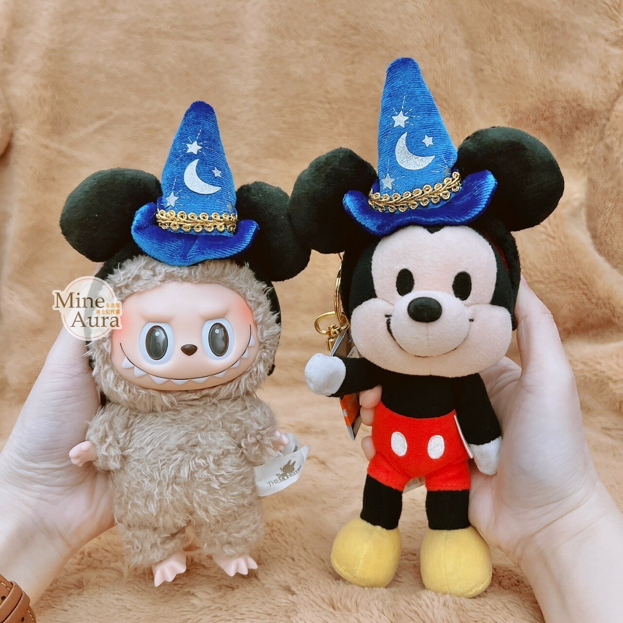 (現貨) 魔法師 米奇 Mickey 主題系列 絨毛髮圈 鑰匙圈 吊飾 -香港迪士尼樂園