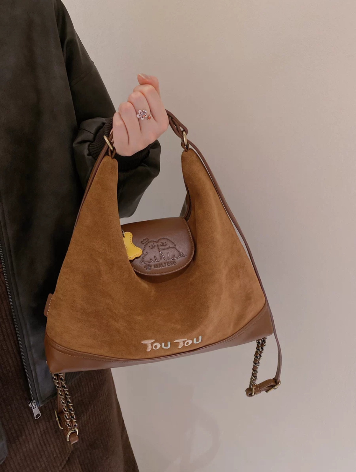 TOUTOU x 線條小狗 Maltese 馬爾濟斯 正版聯名 托特包 多色 手提包 單肩包 雙肩包⁣ 大容量/預購