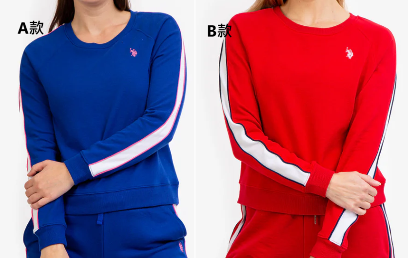 【預購】U.S. POLO ASSN G012357 女裝圓領長袖TEE