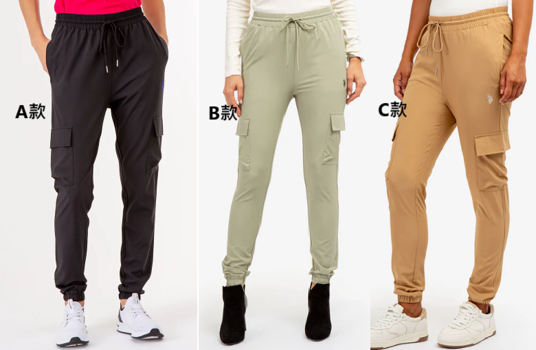 【預購】U.S. POLO ASSN G012361 女裝彈性工裝長褲