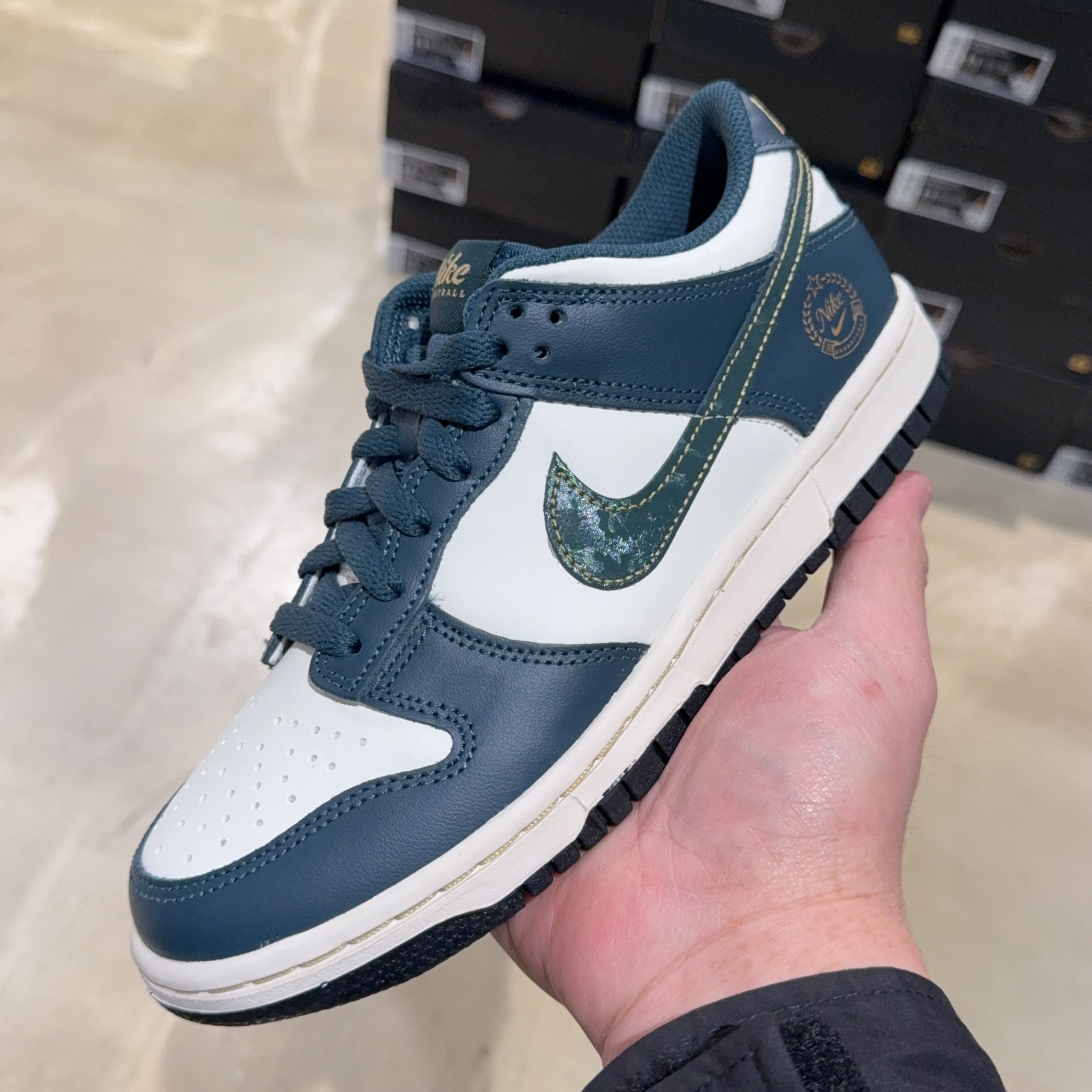 Nike dunk Low GS 大童 女生尺寸 燙金 墨綠配色 fb9109-301