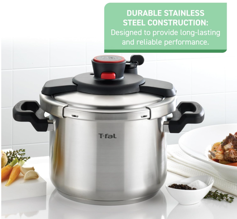 【預購】T-FAL G012333 不鏽鋼高壓鍋 8誇