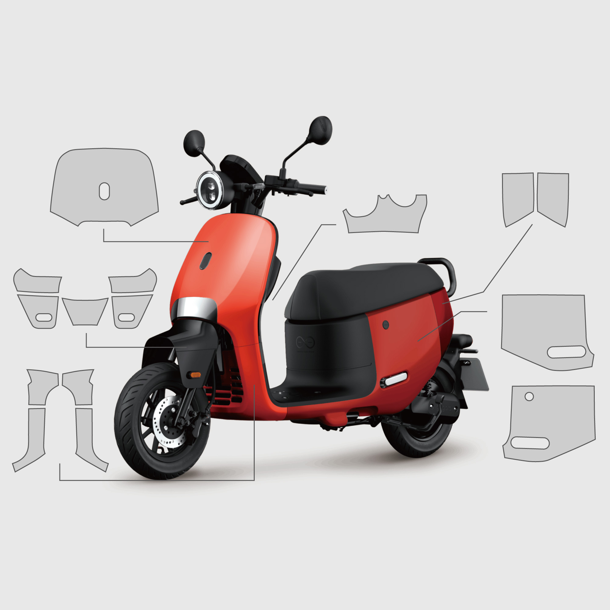 Gogoro JEGO｜3M頂級犀牛皮保護膜