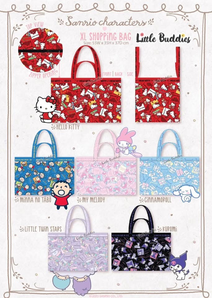 Global Sanrio 特大購物袋🛍️