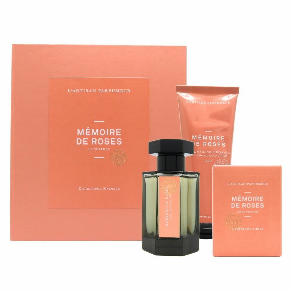 L'Artisan Parfumeur 阿蒂仙之香 Mémoire de Roses 玫瑰追憶香氛禮盒（淡香精50ml+護手霜65g+香皂25g）