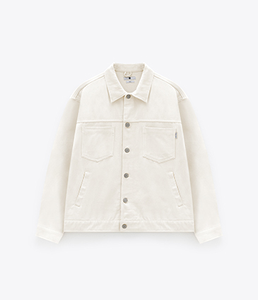 雙袋落肩斜紋長袖外套【可配套組】