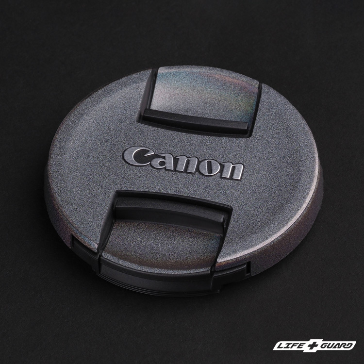 LIFE+GUARD 貼膜鏡頭蓋示意，適用Canon RF 24mm F1.4 L VCM 貼膜