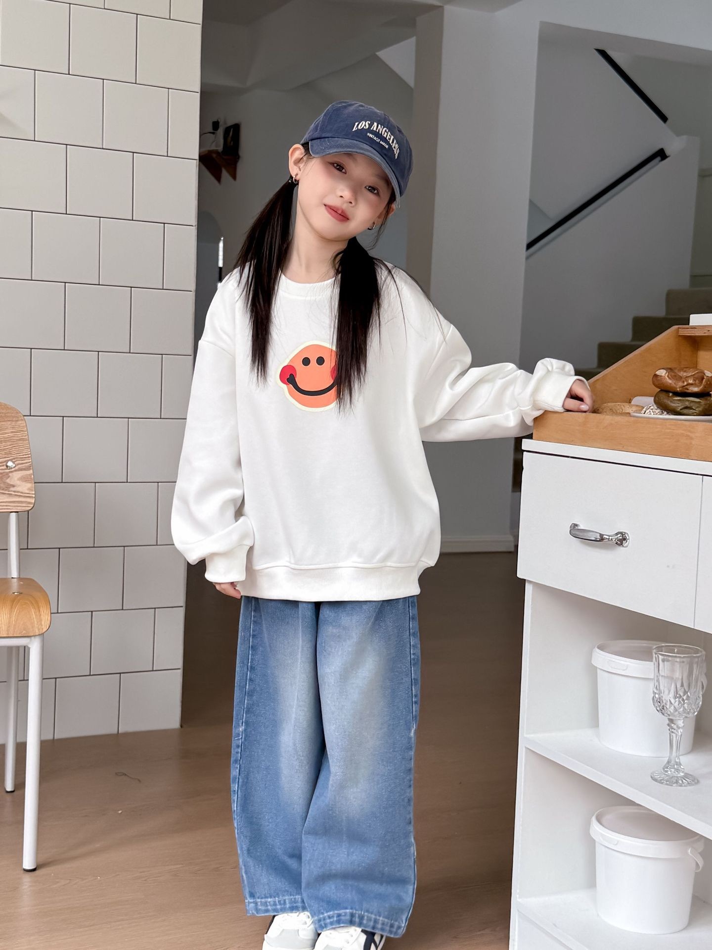 可愛大笑臉大學T