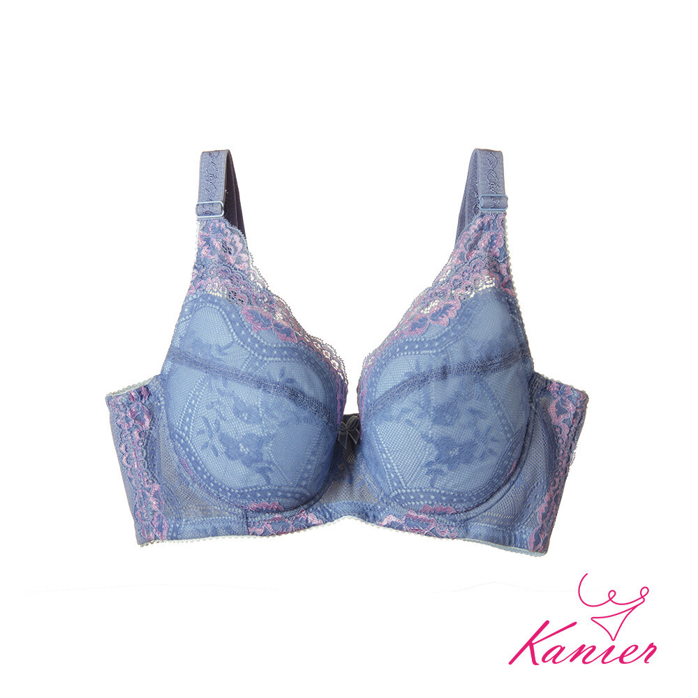 【Kanier卡妮兒】媚力星空 蕾絲美背穩定機能型內衣【2358 寂靜灰 -C / D / E / F罩杯】