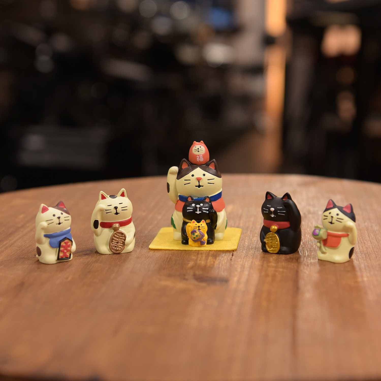 QH017-QH09 開福招財貓 疊福貓 招財貓 開運吉祥物 模型擺飾 生日禮物 擺件