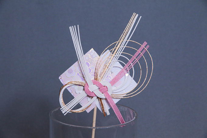 裝飾 新年水引花插 P9416-A 粉 3入