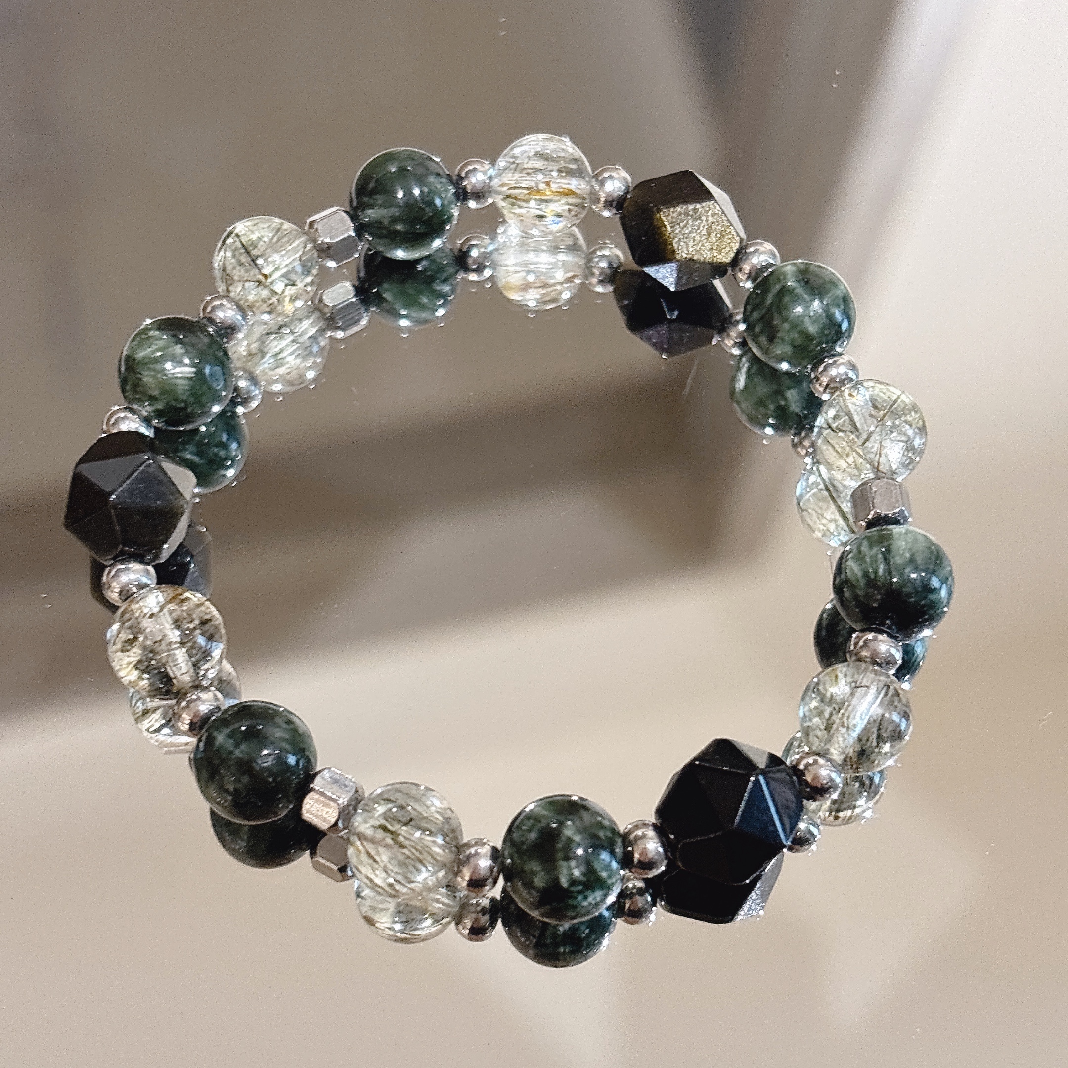 吸引財富防小人 | 豐盛2.0 | 綠龍晶《彈力繩款式》